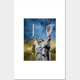 Motherland Monument, Kiev, Ukraine Posters and Art